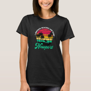 Camiseta Eu Navego Em Praias E Surf, Surfar Em Rhode É