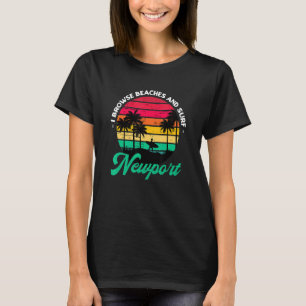 Camiseta Eu Navego Em Praias E Surf, Surfar Em Rhode É
