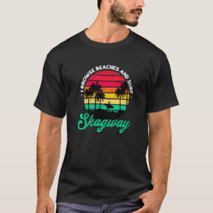 Camiseta Eu Navego Em Praias E Surfs Navegando No Alasca S