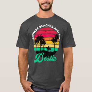 Camiseta Eu navego praias e Surf destruindo surfando na Fló