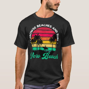 Camiseta Eu Navego Praias e Surf Vero Beach Surfe Flórida