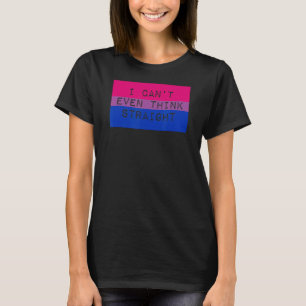 Camiseta Eu nem consigo pensar em Hetero Gay Orgulho Bissex