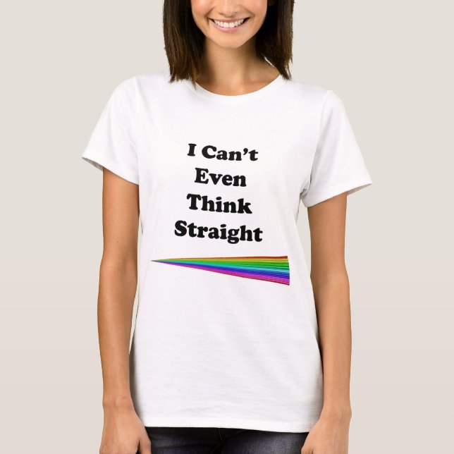Camiseta Eu nem consigo pensar Hetero (Frente)