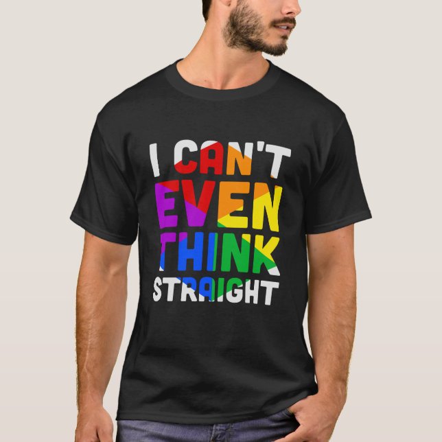 Camiseta Eu Nem Consigo Pensar Hetero (Frente)