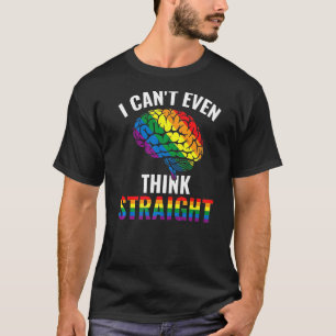Camiseta Eu nem consigo pensar no coração do Gay do Orgulho