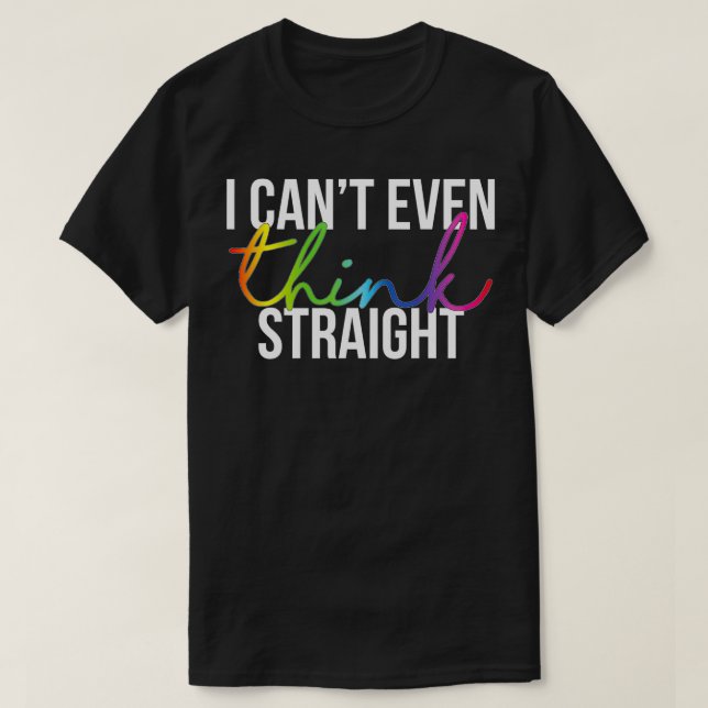 Camiseta Eu Nem Consigo Pensar No Hetero 1 (Frente do Design)