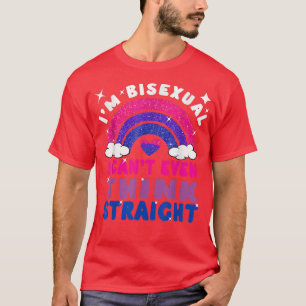 Camiseta Eu nem consigo pensar no Hetero da Gay LGBTQ Bisse