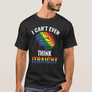 Camiseta Eu nem consigo pensar no Hetero do Orgulho Lgbt do