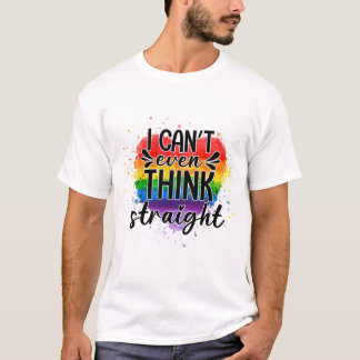 Camiseta Eu nem consigo pensar no presente de Hetero LGBT M