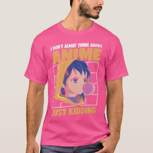 Camiseta Eu nem sempre assisto anime só brincando com Manga