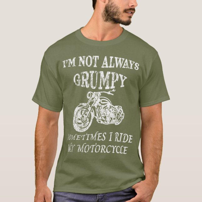 Camiseta EU NEM SEMPRE ESTOU GRUPO, EU VOU A Minha Moto (Frente)