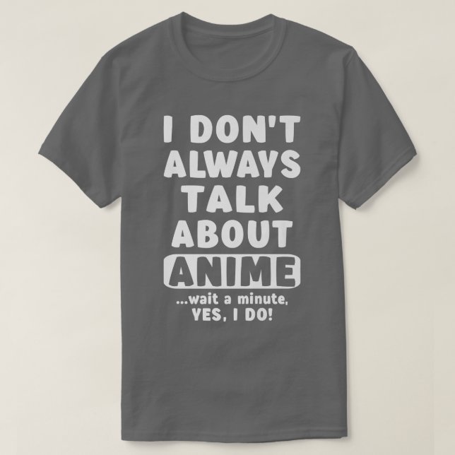 Camiseta Eu nem sempre falo de arte animada para adolescent (Frente do Design)