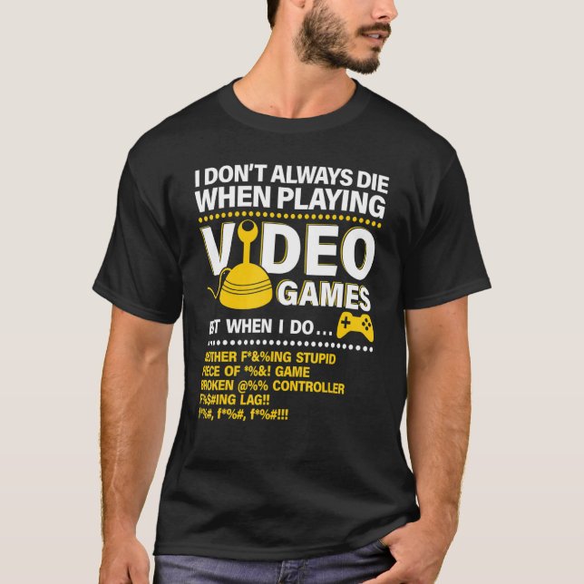 Camiseta Eu nem sempre morro quando coloco Conselho de Vide (Frente)