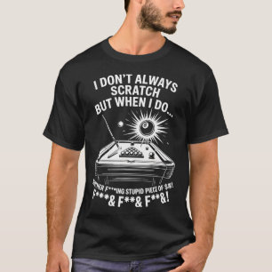 Camiseta Eu Nem Sempre Risco Jogador de Bilhar Esporte Jogo