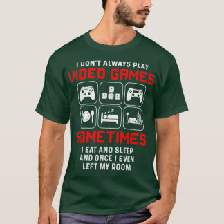 Camiseta Eu Nem Sempre Toco Videos games Às Vezes Eu Como E