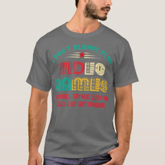 Camiseta Eu nem sempre toco Videos games em presentes engra