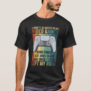 Camiseta Eu nem sempre toco Videos games, jogo engraçado da