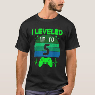 Camiseta Eu nivelei até 5 Birthday Gift Video Game 5 Yea