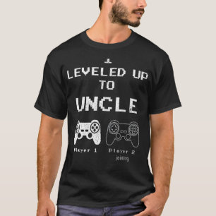 Camiseta Eu nivelei com o tio novo Tio jogando engraçado