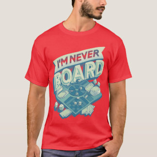 Camiseta Eu Nunca Estou a Bordo garota dos anos 80