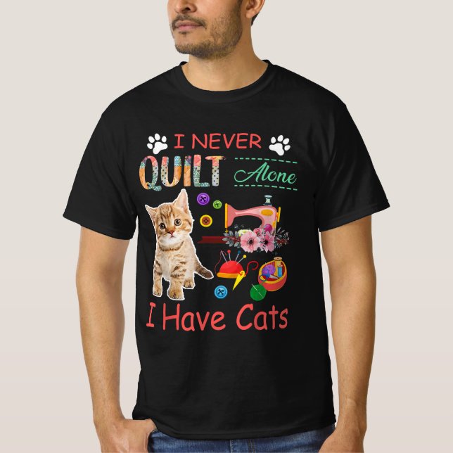 Camiseta Eu Nunca Me Inclino Sozinho Eu Tenho Gatos Sensíve (Frente)