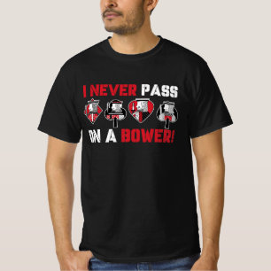 Camiseta Eu Nunca Pago Um Bower Engraçado Euchre Card Ga