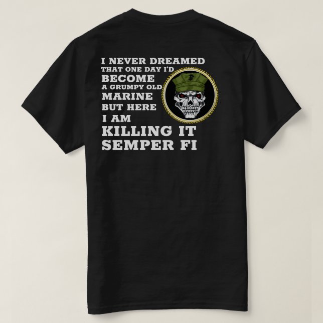 CAMISETA EU NUNCA SONHEI (Verso do Design)