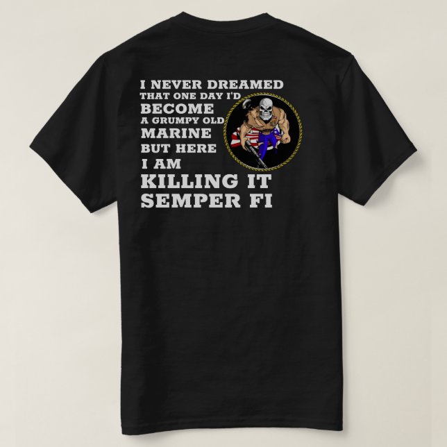 CAMISETA EU NUNCA SONHEI (Verso do Design)