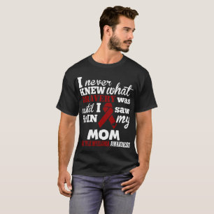 Camiseta Eu nunca soube a consciência do mieloma múltiplo