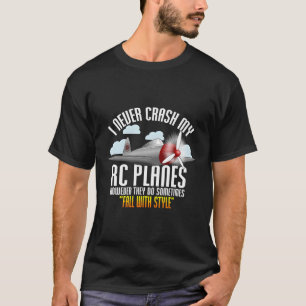 Camiseta Eu Nunca Travo Meu Plano Rc De Controle Remoto Rc