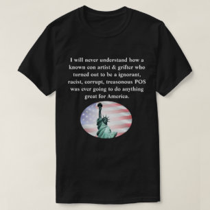 Camiseta Eu nunca vou entender como um artista golpista con