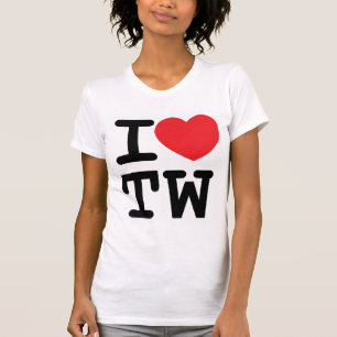 Camiseta Eu o coração TW projeto
