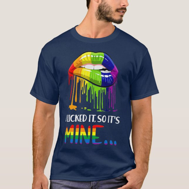 Camiseta Eu O Licenciei E O Meu Orgulho gay LGBT (Frente)