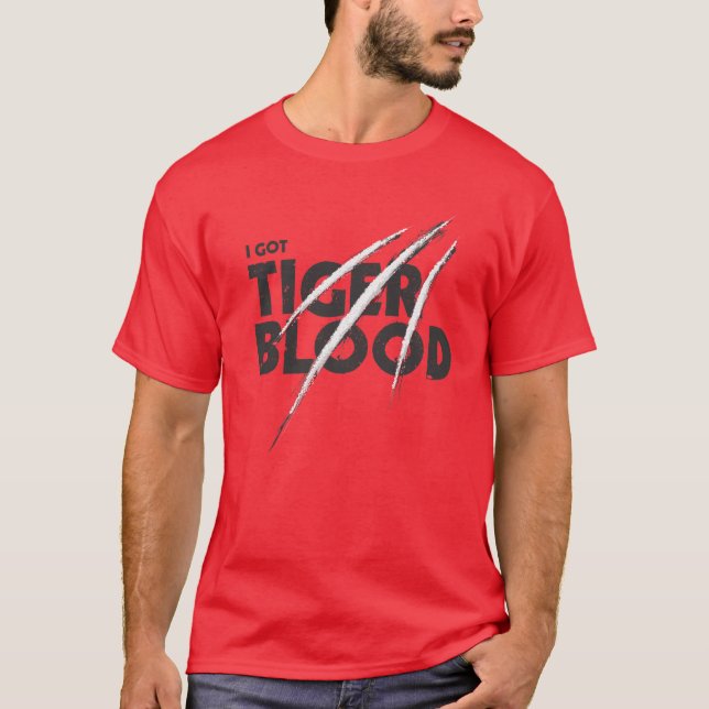 Camiseta Eu obtive o sangue do tigre (Frente)