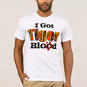 Camiseta Eu obtive o t-shirt do sangue do tigre
