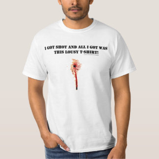 Camiseta Eu obtive o tiro