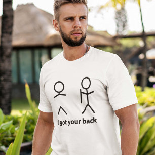 Camiseta Eu obtive sua parte traseira!