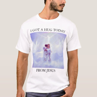 CAMISETA EU OBTIVE UM ABRAÇO HOJE DE JESUS
