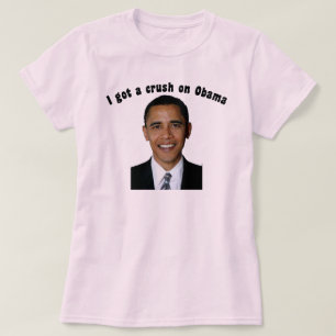 Camiseta Eu obtive um esmagamento em Obama