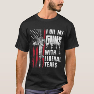 Camiseta Eu Oculto Minhas Armas Com Lágrimas Liberais Bande