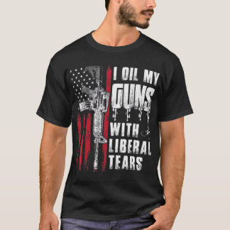 Camiseta Eu Oculto Minhas Armas Com Lágrimas Liberais Bande