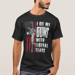 Camiseta Eu Oculto Minhas Armas Com Lágrimas Liberais Bande