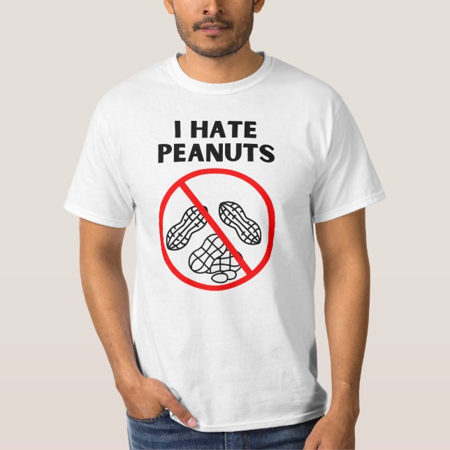 Camiseta Eu odeio amendoins (Frente)