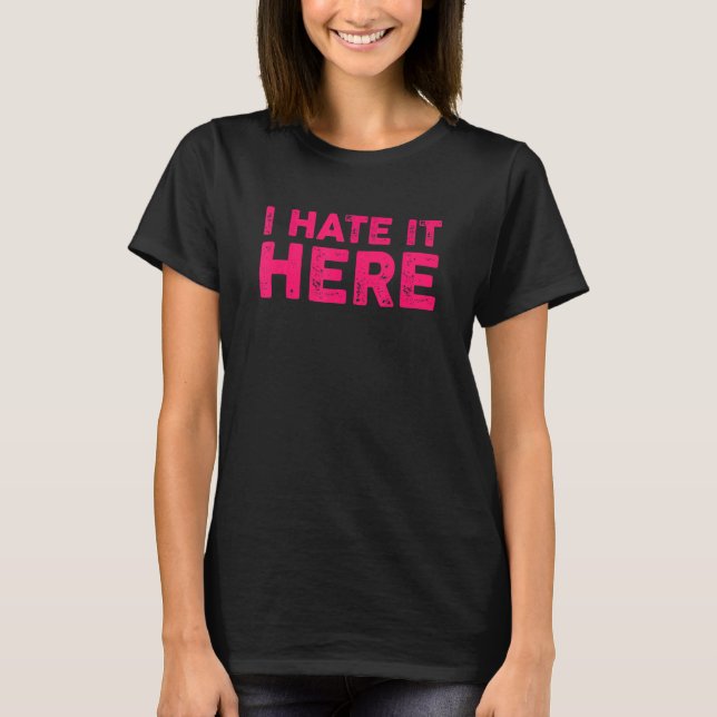 Camiseta Eu Odeio Aqui 7 (Frente)