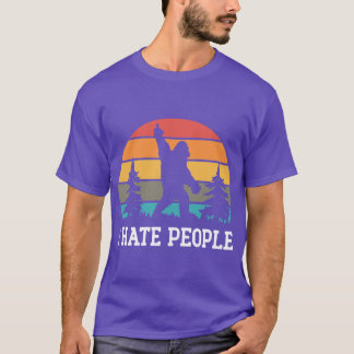 Camiseta Eu Odeio as Pessoas Sasquatch