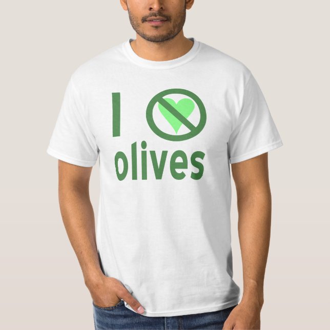 Camiseta Eu Odeio Azeitonas (Verde) (Frente)