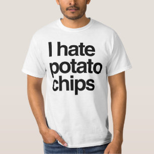 Camiseta Eu odeio batatas fritas
