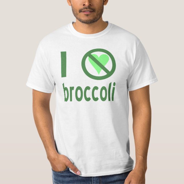 Camiseta Eu Odeio Brócolis Texto Verde (Frente)