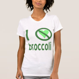 Camiseta Eu Odeio Brócolis Texto Verde