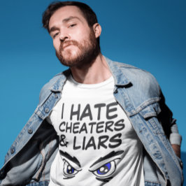 Camiseta EU ODEIO CALÇAS E T-Shirts MENTIRAS